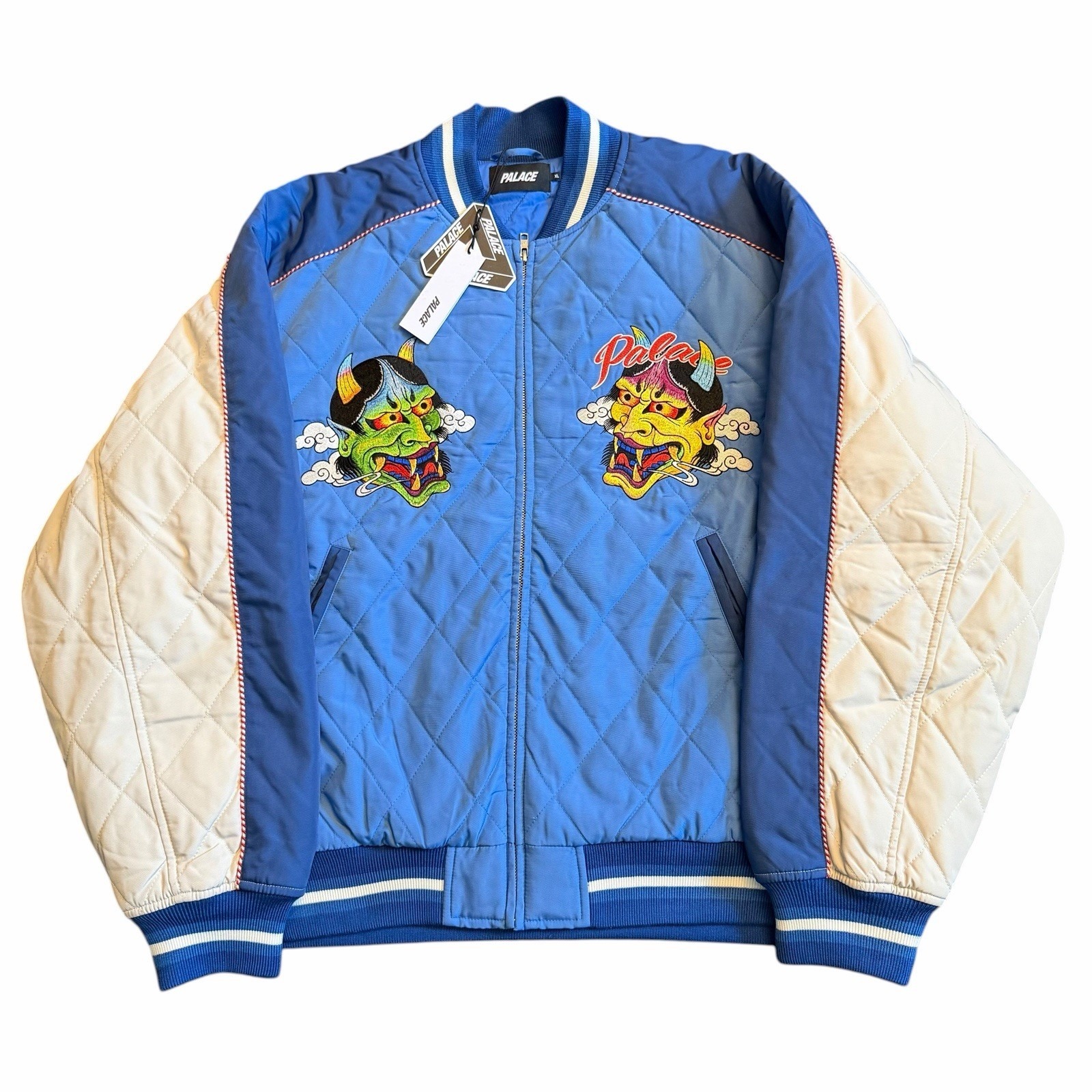Palace Skateboards Festival Bomber Jacket Nwt Rare Size Xl Blue